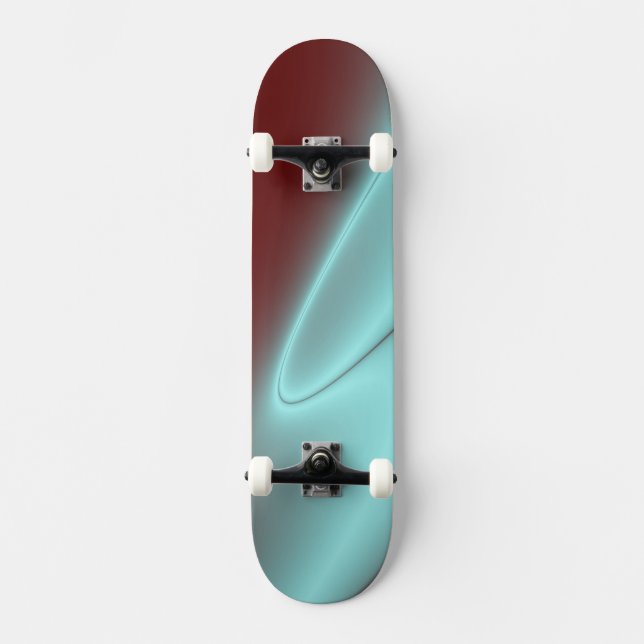 Skateboard Flash azul claro (Anverso)