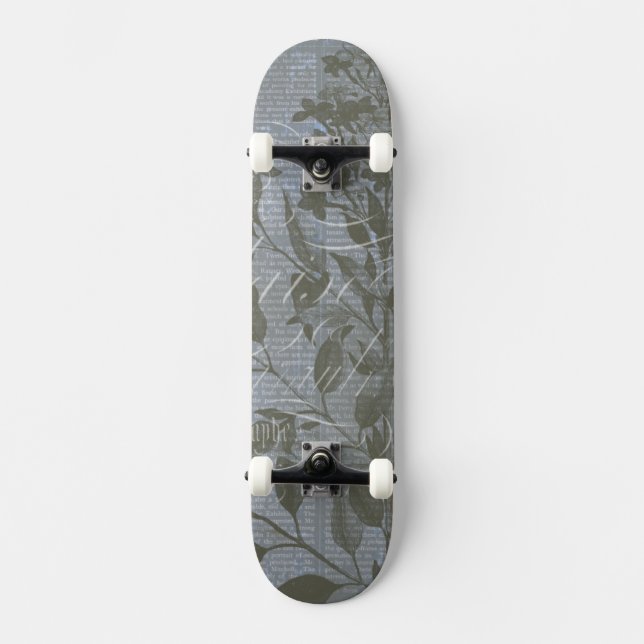 Skateboard Fleur de Bleu I (Anverso)
