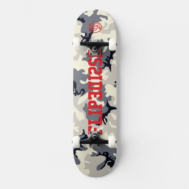Skateboard Flip Side For The Real Skateboarders Camo (Anverso)