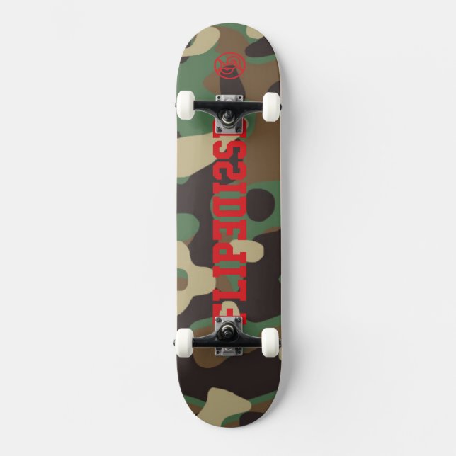 Skateboard Flip Side For The Real Skateboarders Camo (Anverso)