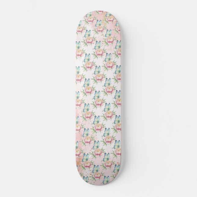 Skateboard Flor (Anverso)