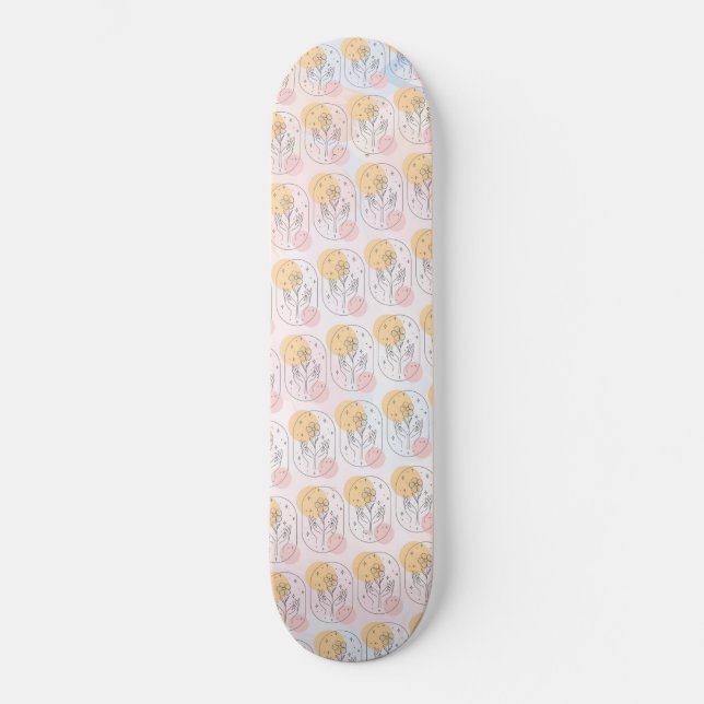 Skateboard Flor (Anverso)