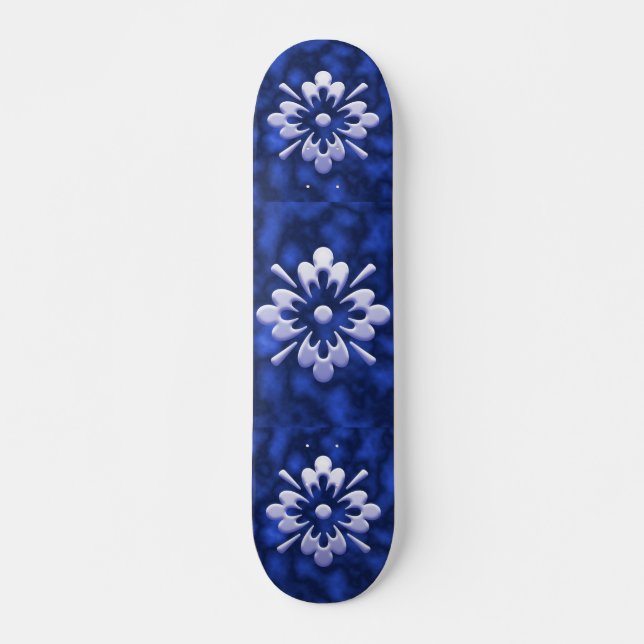 Skateboard Flor abstracta (Anverso )