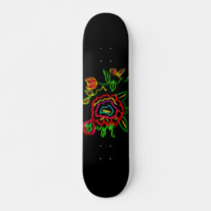 Skateboard Flor abstracta