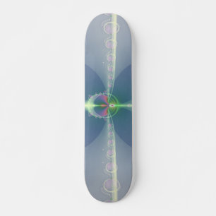 Skateboard Flor Azul