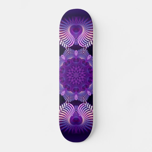Skateboard Flor de Apofisis Kaleidoscope I (Anverso)