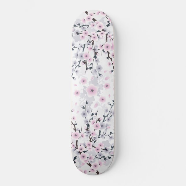 Skateboard Flor de cerezo de mauve rosa Dusky (Anverso)
