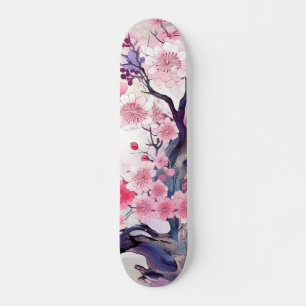 Skateboard Flor de cerezo japonesa