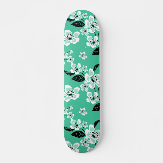 SKATEBOARD FLOR DE CEREZO - SAKURA (MENTA) (Anverso )