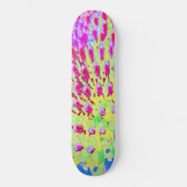 Skateboard Flor de cono de arco iris multicolor