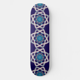 Skateboard Flor de estrella nocturna Mandala