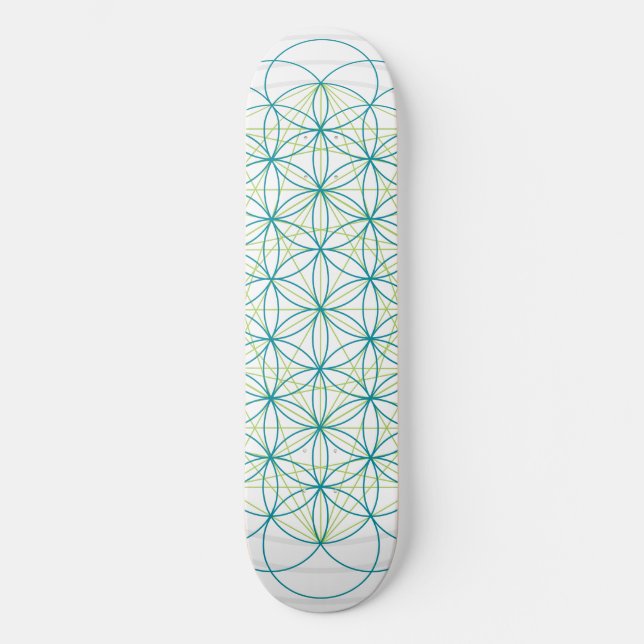 Skateboard Flor de vida (Anverso)