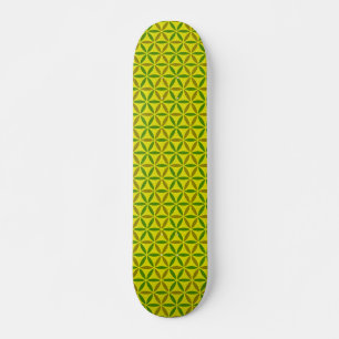 Skateboard Flor de vida - patrón de sello - BG 3