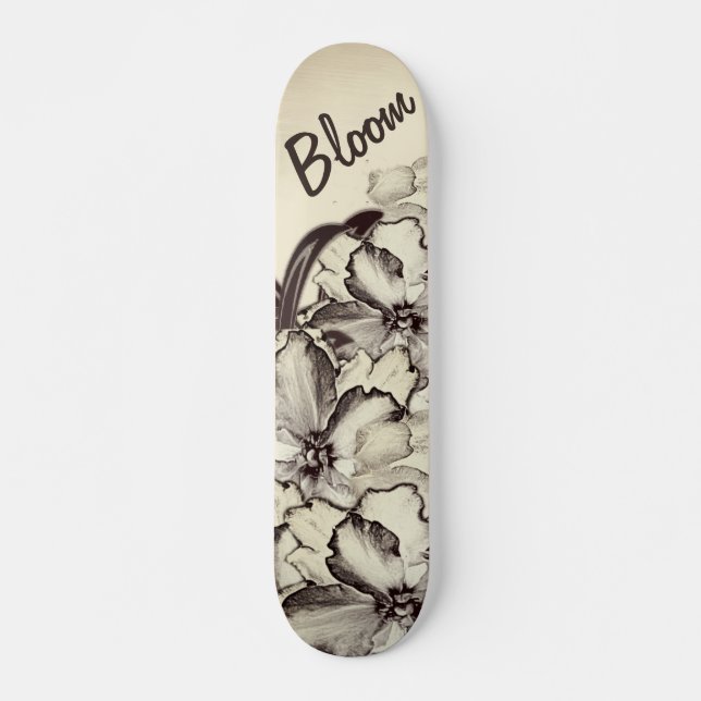 Skateboard Flor en floración (Anverso )