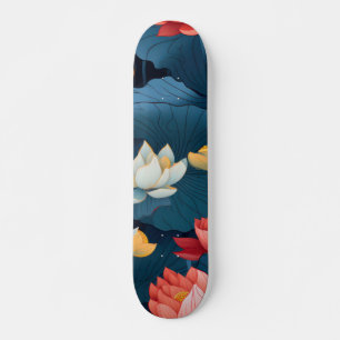 Skateboard Flor Lotus indefinida