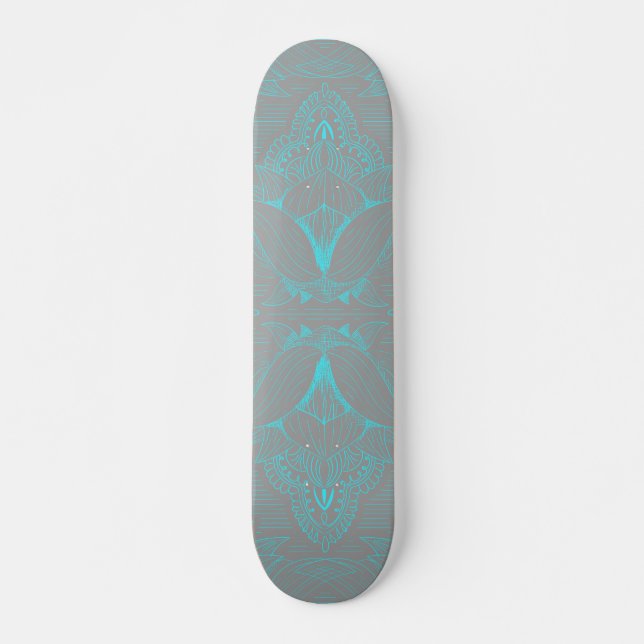 Skateboard Flor Mandala 6 (Anverso )