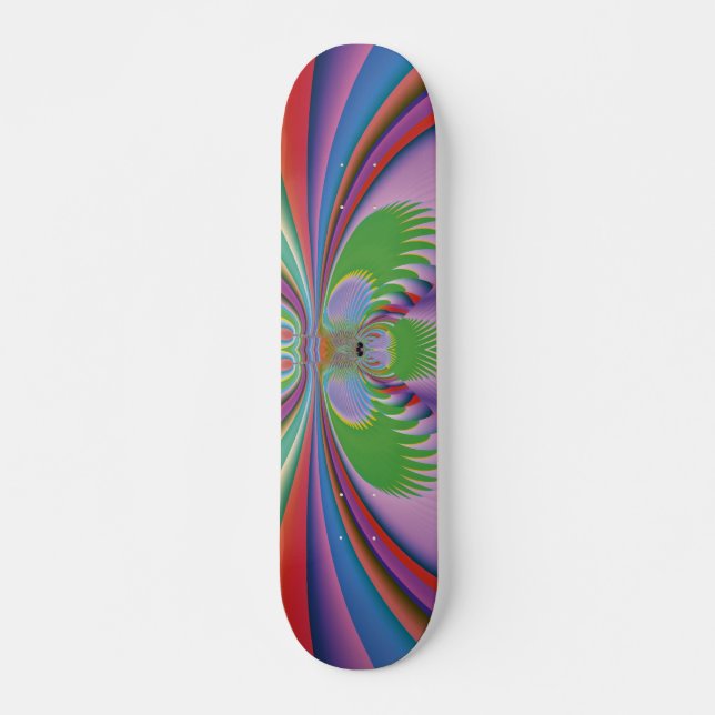 Skateboard Flor Morada (Anverso )