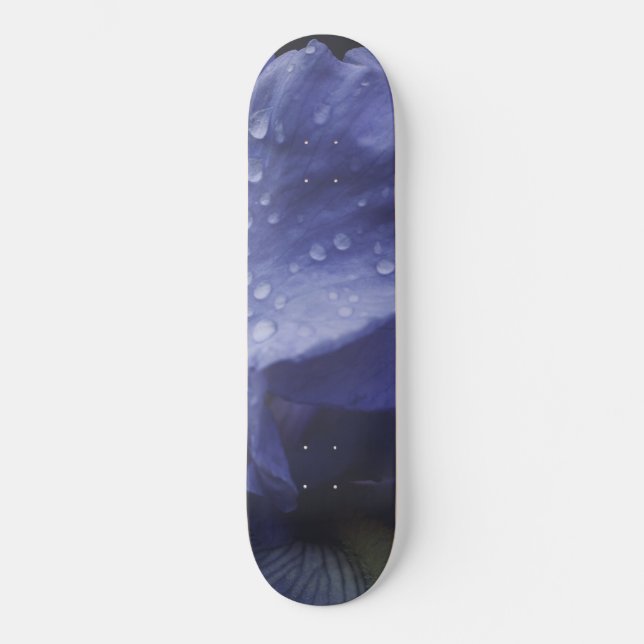 Skateboard Flor morada Rosa (Anverso)