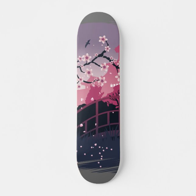 Skateboard Flor oscura (Anverso )