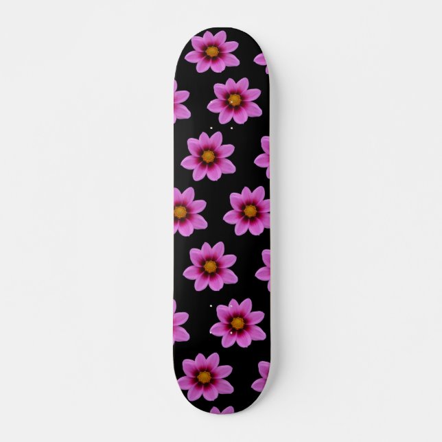 Skateboard Flor rosa del Cosmos del Noroeste (Anverso )