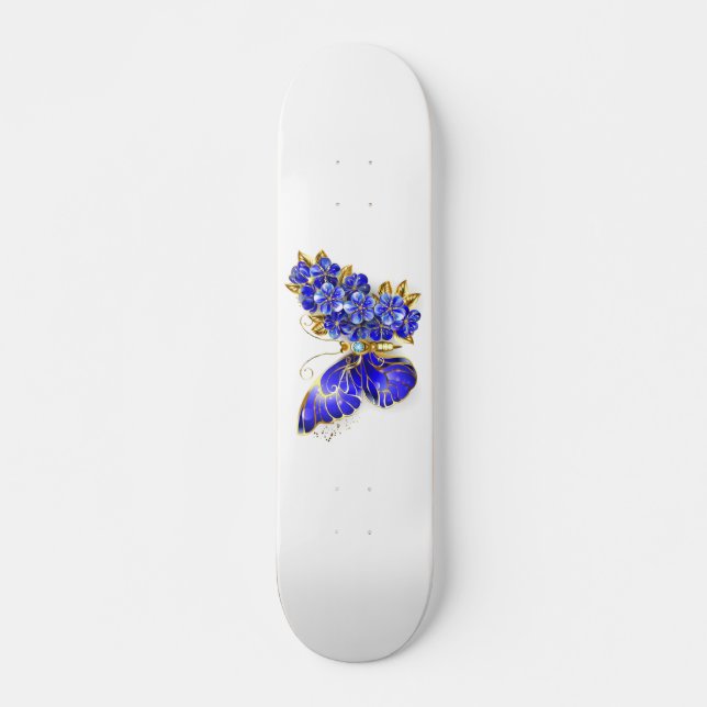 Skateboard Flor Sapphire Mariposa (Anverso )