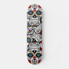 Skateboard Flor Tattoo Rosas Calavera Cubierta para skateboar