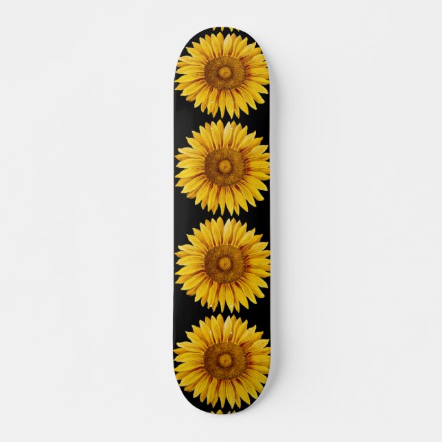 Skateboard Flor virgen feliz de girasol (Anverso )