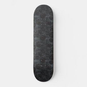 Skateboard Floración floral gótica oscura cenicienta