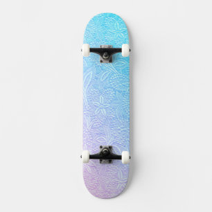 Skateboard Floral de flujo de pasteles