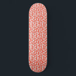 Skateboard Floral de los años 70 en rojo, floral vintage, pat<br><div class="desc">Impresión floral de los años 70 en rojo,  Floral vintage,  Patrón de flores es genial para aplicar al diseño de tejido,  especialmente la hoja y la máscara.</div>