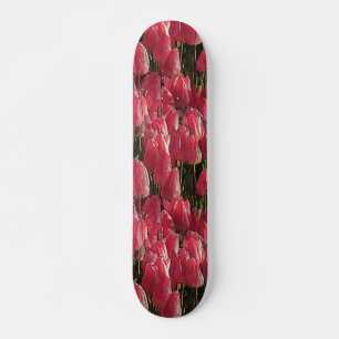 Skateboard Floral de tulipanes rosados