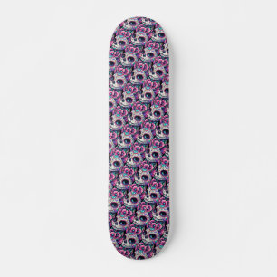 Skateboard Floral Feline Dia de los Muertos