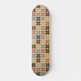 Skateboard Floral Pattern - Vintage Blossom