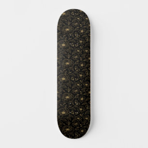 Skateboard Floral sin Costuras de Lujo Elegante