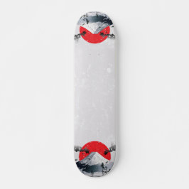Skateboard Florecimiento de cerezos en el Fuji Japón