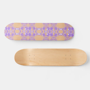 Skateboard Florecimiento Oceánico: Armonía de Ola Púrpura / A