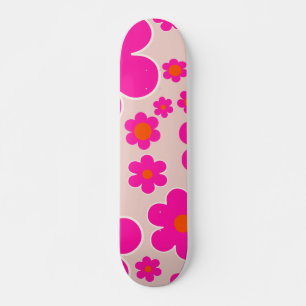 Skateboard Florencia del mercado de las flores retro Resumen 