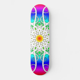Skateboard Flores abstractas