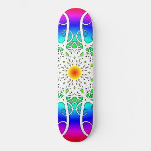Skateboard Flores abstractas