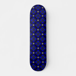 Skateboard Flores artdeco en estilo retro