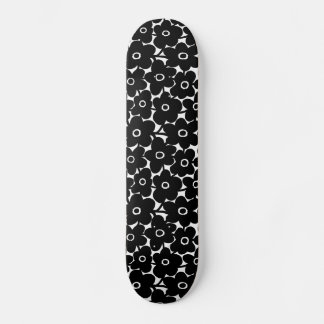 Skateboard Flores audaces - Negro
