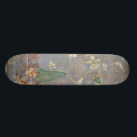 Skateboard Flores blancas en el fondo de la prensa<br><div class="desc">El fondo de la prensa y el fondo de color profundo casi esconden las flores blancas que son el foco de este cuadro de Jennifer Goldberger. Una impresión única y atractiva,  ¡podría hacer un buen regalo para alguien que ama el arte vanguardista!</div>