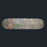 Skateboard Flores blancas en el fondo de la prensa<br><div class="desc">El fondo de la prensa y el fondo de color profundo casi esconden las flores blancas que son el foco de este cuadro de Jennifer Goldberger. Una impresión única y atractiva,  ¡podría hacer un buen regalo para alguien que ama el arte vanguardista!</div>