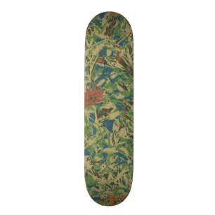 Skateboard Flores contra modelo del camuflaje de la hoja