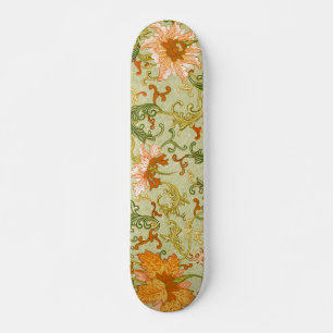 Skateboard Flores de adorno chino Jones