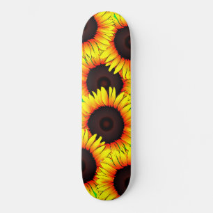 Skateboard Flores de arte - Verano caliente