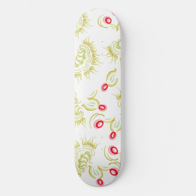 Skateboard flores de cactus (Anverso)
