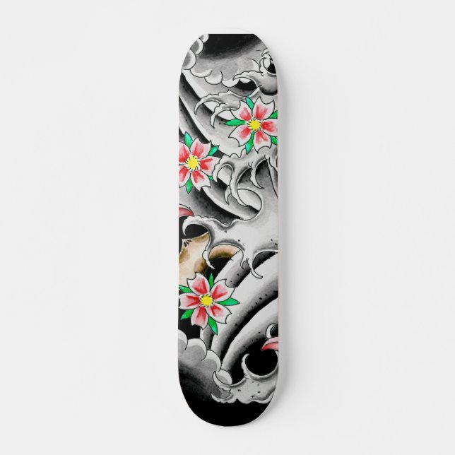 Skateboard Flores de cerezo (Anverso )