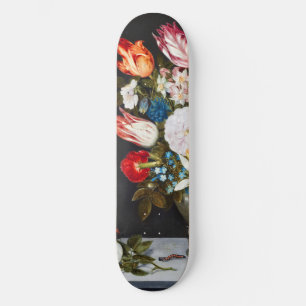 Skateboard Flores de época en un vaso de Ambrosius Bosschaer