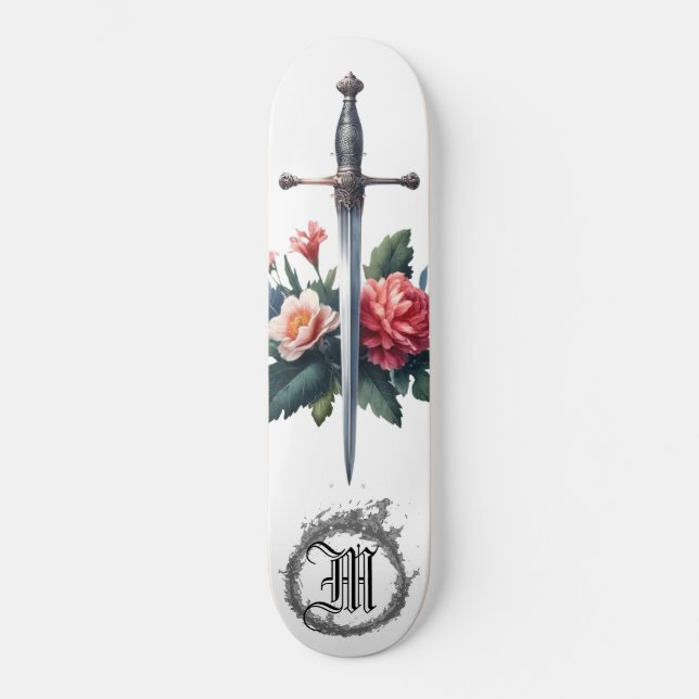 Skateboard *~* Flores de fuego AP88 Flora de espada medieval (Anverso)